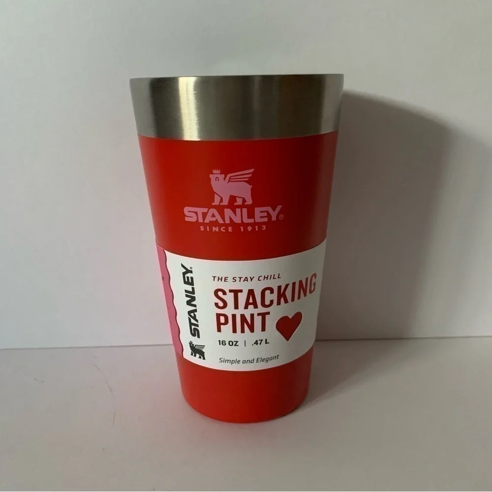 NWT. STANLEY 16oz Adventure Everyday Stacking Pint Target Red - Picture 2 of 5